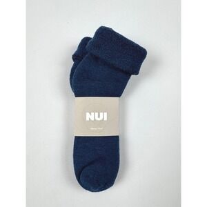 NUI Organics Lounge Socks Deep Blue‎ 7/9y